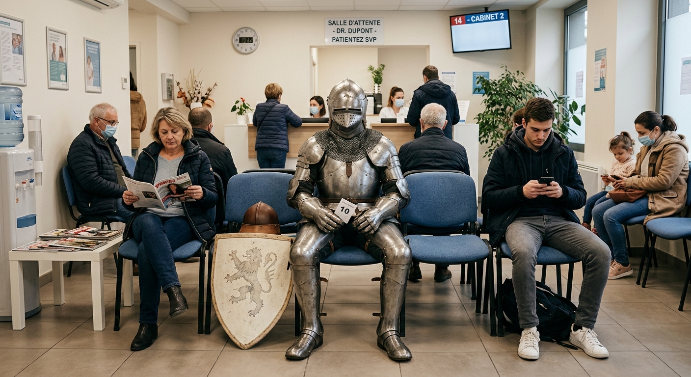 Environnement de salle d'attente classique pouvant générer de la tension.
